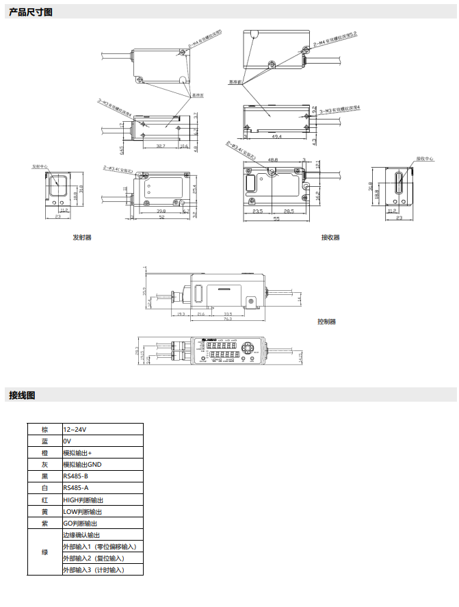 CCD线径测量系列-卓景传感器